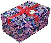 Коробка подарочная "Синие огурцы" 19*13*9,5см