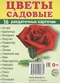 Дем. картинки СУПЕР Цветы садовые. 16 раздаточных карточек с текстом (63х87 мм) - 0