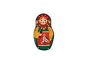Сувенир, АКМ, Магнит "Матрешка" фигурный
