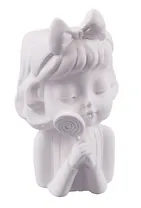 Кашпо-органайзер Девочка с леденцом (гипс) (8х13х7) (7503607)