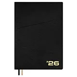 Ежедневник датированный 2026 год, А5+, 176 листов, "Шеврет", коричневый, внутренний блок в клетку