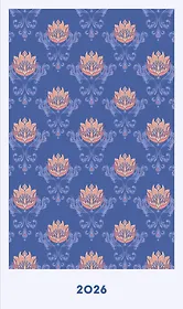 Мини ежедневник. Уильям Моррис (А6, 80 л., мягкая обложка, синий)