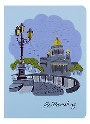 Записная книжка «Исаакиевский собор» А6, 24 листа в клетку, сшивка, Знаковые сувениры