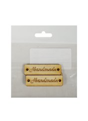 Заготовка из дерева «Бирка Handmade», 3 штуки, 5х1.5 см