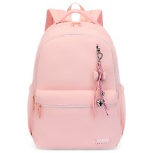 Рюкзак для девочки с брелоком, 47 см, розовый, Sun Eight