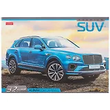 Альбом для рисования Hatber, AutoPremium, А4, 32 листа, на скрепке, в ассортименте