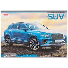 Альбом для рисования «AutoPremium» Hatber А4, 32 листа, скрепка, в ассортименте