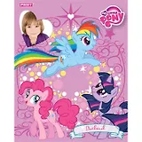 Дневник для мл.кл. 48л "My little pony" 7БЦ, матов.обл., с рамкой для фото, выб.лак, тисн.фольгой, Proff
