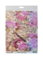 Декупажная карта Гортензия А4 (tdk3014)