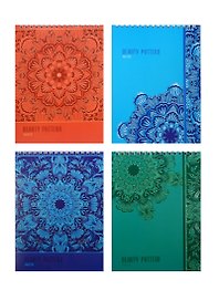 Блокнот А5 40л кл. "Color tree" карт.обл., гребень, блестки, ассорти, БиДжи