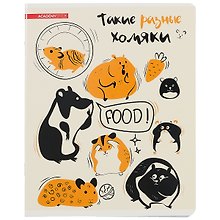 Тетрадь общая «Такие разные звери», 48 листов в клетку, А5, в ассортименте - Academy Style