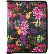 Папка для тетрадей A4+ "Tropics" молния с трех сторон, пластик, Erich Krause