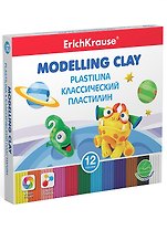 Пластилин 12цв 180гр "Monsters", к/к., стек, ErichKrause 