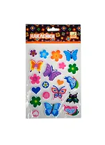 Набор д/творчества FANCY CREATIVE Наклейки полимерные "Бабочки-стрекозы" 11*15,5см в асс. в блист. FD060066
