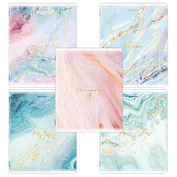 Тетради в клетку Brauberg, Marble, 48 листов, 5 штук, в ассортименте