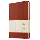 Книга для записей А4- 96л кл. "Joy Book. Имбирный пряник" иск.кожа, тонир.блок, скругл.углы, ляссе, резинка