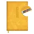 Ежедневник дат. 2026г. А6+ 176л "Тиволи глосс" горчичиный, кожзам, тв.переплет, блинт.тиснение, офсет, справ.мат-лы, вырубка, закругл.углы, 2 ляссе, инд.уп - 0