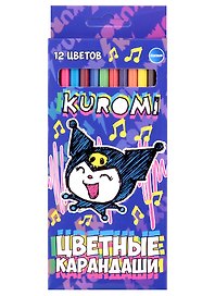 Карандаши цветные «Kuromi», Centrum, 12 цветов