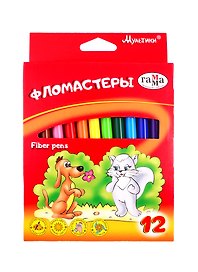 Фломастеры «Мультики» ГАММА, 12 цветов