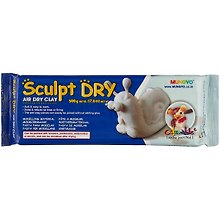 Глина для моделирования «Sculpt Dry», 500 грамм, белая
