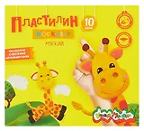Пластилин 10цв 150г восковой "Каляка-Маляка" стек
