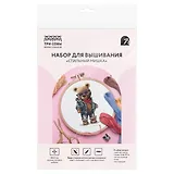 Набор для вышивания крестиком ТРИ СОВЫ "Стильный мишка", 11х20см
