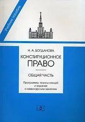 Конституционное право. Общая часть. Программа, тезисы лекций и задания к семинарским занятиям
