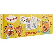 Домино «Три кота» 28 карточек, Step Puzzle