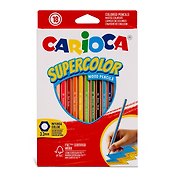 Карандаши цветные 18цв "Supercolor" шестигранные, к/к, подвес, Carioca