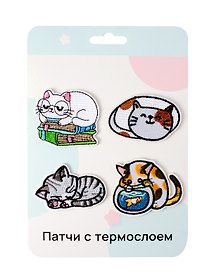 Нашивки Котики -1 (термонаклейки)