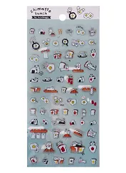 Наклейки бумажные Еда микс 17030-17038