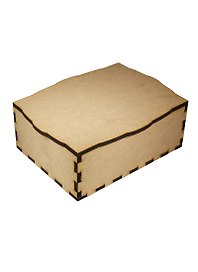 Шкатулка квадратная из МДФ (2150479) (21,7х16,7х8см) (игрушка из дерева) (упаковка)