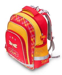 Ранец «Scholl Point Libelle» с пеналом и мешком, 38×30×12 см, жёлто-красный, полиэстер