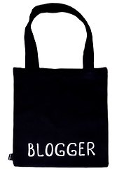 Сумка-шоппер Blogger черная, текстиль 40см.*32см.