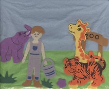 Панно из войлока зоопарк (535303) (упаковка)