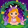 Набор для детского творчества LORI. Картина по номерам на холсте на подрамнике "Фея на поляне"