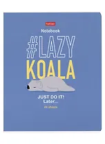 Тетрадь в линейку Hatber, "Ленивые хвостики", 24 листа, в ассортименте