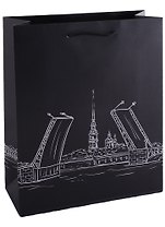 Пакет А4 32*26*10 СПб "Мосты Санкт-Петербурга" нейтр., бум.мат.ламинат