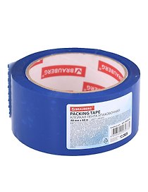 Лента клейкая упаковочная, синяя, 48 мм х 66 м, Brauberg