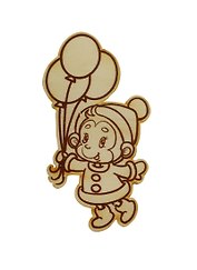 Фигурка Обезьянка-8 с запечатанным контуром (151869-К) (110х58мм) (игрушка из дерева) (упаковка)