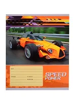 Тетрадь в линейку Unnika, "Быстрые и мощные", 18 листов, в ассортименте