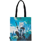 Сумка-шоппер Аниме Девушка-волшебница с бабочками Сёдзё, цветная 40см.*32см.