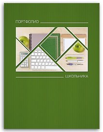 Портфолио школьника «Школьные будни» А4, поролон, 20 файлов, Феникс+