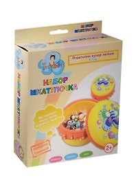Набор Шкатулочка Пластилин супер легкий A-Glay (1214) (2+) (коробка)