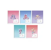 Тетрадь в клетку Феникс+, "Чиби", 12 листов, в ассортименте