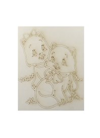 Трафарет Котята (А5) (407) (Б116) (упаковка)