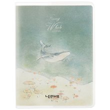 Записная книжка «Flying whale» А7, 80 листов в клетку, Lenwa