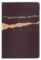 Ежедневник недат. А5 120л "Софт-тач глосс" бордовый, кожзам, мягк.переплет, тиснение 3D-фольгой, справ.мат-лы, ляссе, подар.карт.коробка с ПВХ-крышкой