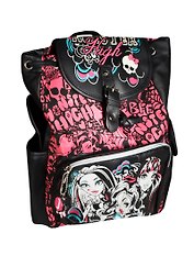 Рюкзак школьный "Monster High" 33,5*26,5*11см, мягкая спинка, Академия Групп