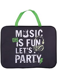 Папка для тетрадей «Music» А4, ткань, на молнии, schoolФОРМАТ